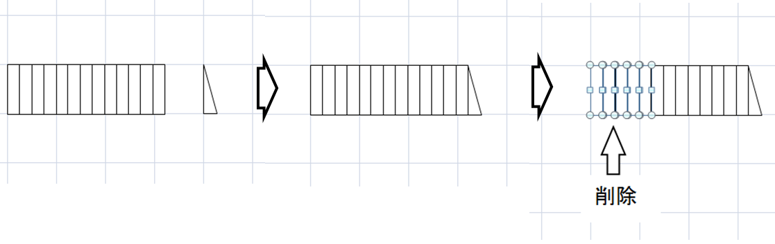 Excel間取り図形の作り方矢印階段